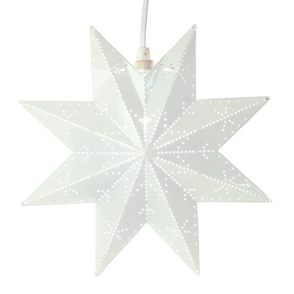 STAR TRADING Julepynt|Julestjerner > Classic dekostjerne af metal, hvid