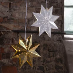STAR TRADING Julepynt|Julestjerner > Classic dekostjerne af metal, hvid