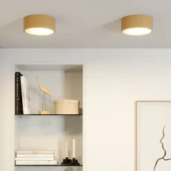TEMAR LIGHTING Loftlamper|Loftlamper > Cleo loftlampe, Ø 20 cm, IP20, guldfarvet, metal, E27