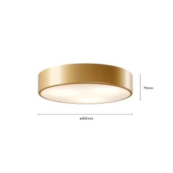 TEMAR LIGHTING Gang|Loftlamper > Cleo loftlampe, Ø 40 cm, IP20, guldfarvet, metal, E27