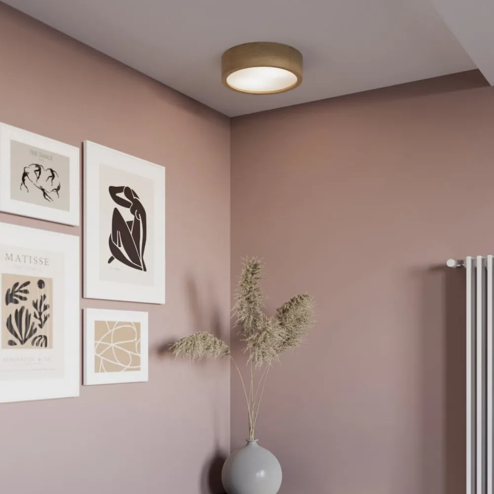 TEMAR LIGHTING Loftlamper|Loftlamper > Cleo loftlampe, Ø 28 cm, 2 lyskilder, egetræ, E27