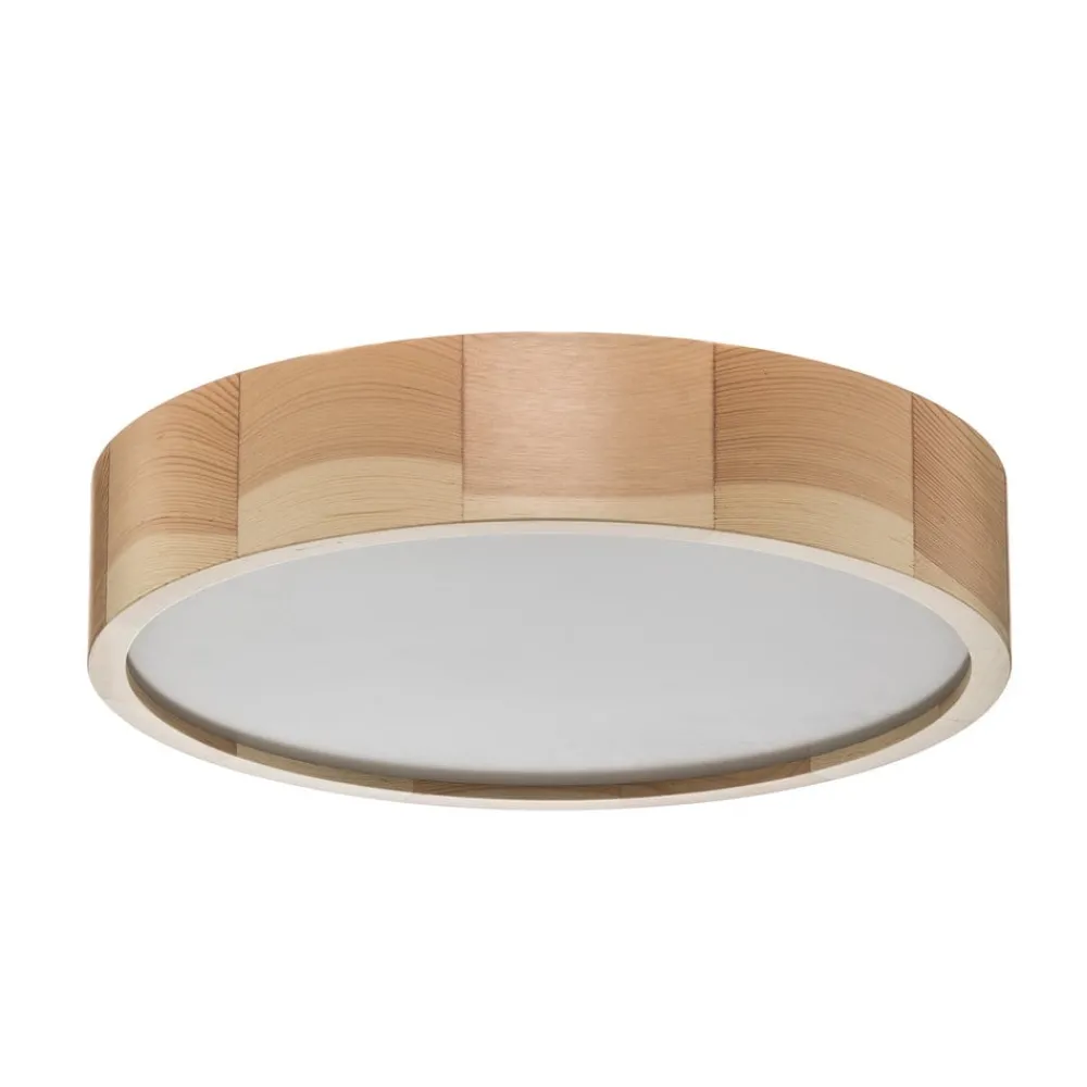 Loftlamper ^ TEMAR LIGHTING Cleo loftlampe, Ø 37,5 cm, 3 lyskilder, fyrretræ, E27