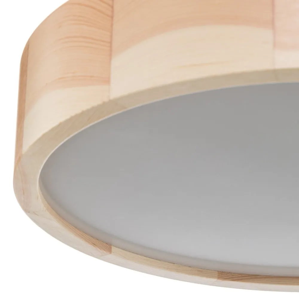 Loftlamper ^ TEMAR LIGHTING Cleo loftlampe, Ø 37,5 cm, 3 lyskilder, fyrretræ, E27