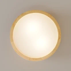TEMAR LIGHTING Gang|Loftlamper > Cleo loftlampe, Ø 27,5 cm, 2 lyskilder, fyrretræ, E27