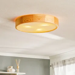 Gang|Loftlamper ^ TEMAR LIGHTING Cleo loftlampe, Ø 47,5 cm, 4 lyskilder, fyrretræ, E27