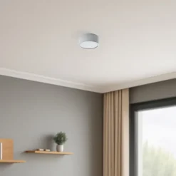 TEMAR LIGHTING Loftlamper > Cleo 200 loftlampe, grå, sensor, IP20, Ø 20 cm, E27
