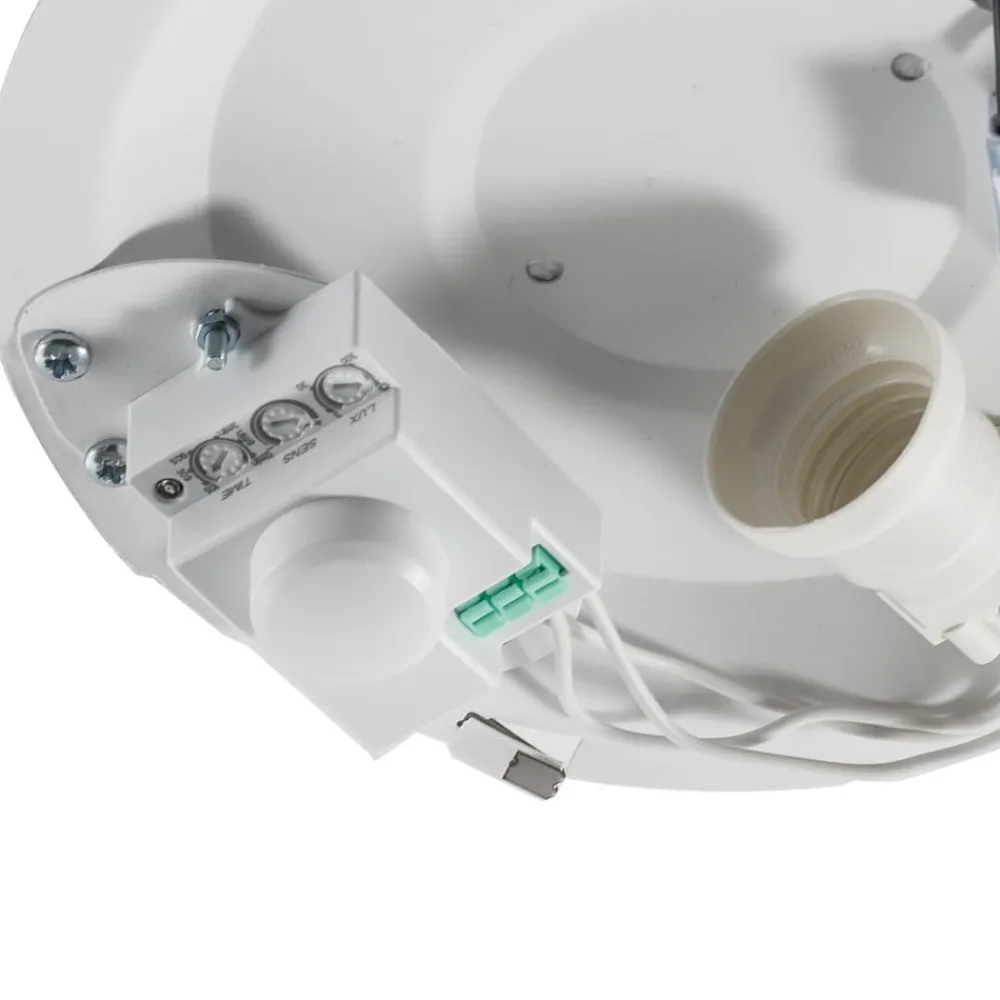 TEMAR LIGHTING Loftlamper > Cleo 200 loftlampe, grå, sensor, IP20, Ø 20 cm, E27