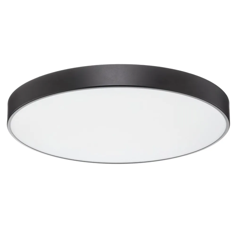 TEMAR LIGHTING Loftlamper > Cleo loftlampe med glasdiffusor, sort, Ø 78 cm