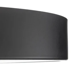 TEMAR LIGHTING Loftlamper > Cleo loftlampe med glasdiffusor, sort, Ø 78 cm