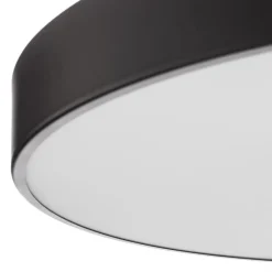 TEMAR LIGHTING Loftlamper > Cleo loftlampe med glasdiffusor, sort, Ø 78 cm