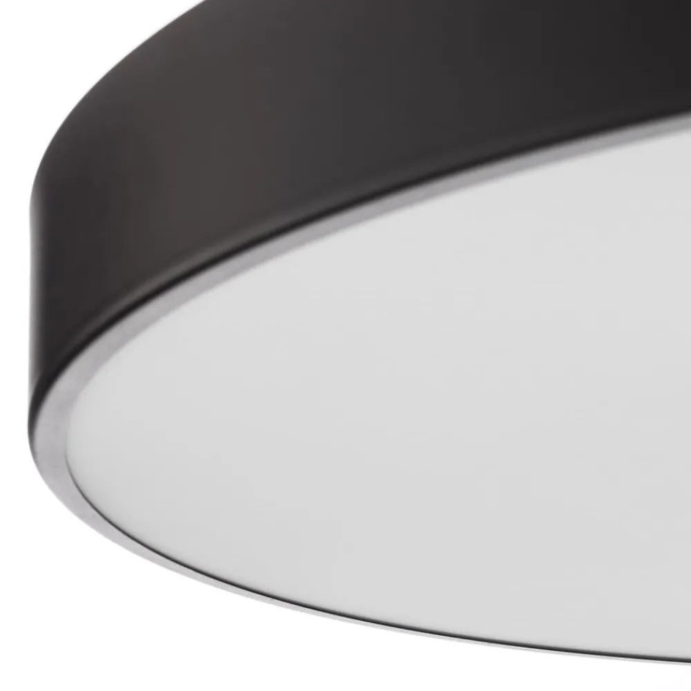 TEMAR LIGHTING Loftlamper > Cleo loftlampe med glasdiffusor, sort, Ø 78 cm