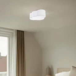 TK Lighting Loftlamper|Loftlamper > Cloud loftlampe, tekstil, 41 x 31 cm, hvid