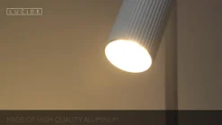 Lucide Gulvlamper|Gulvlamper > Club gulvlampe, justerbar, hvid, metal, 140 cm, GU10