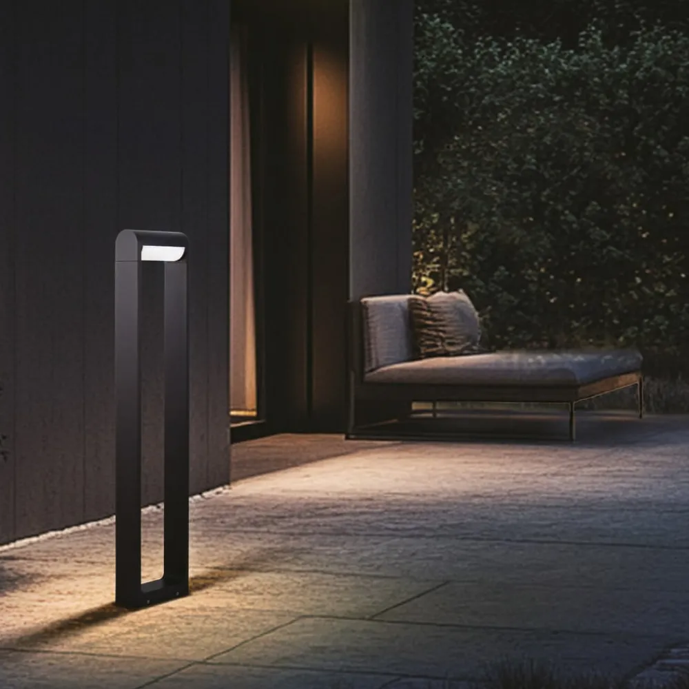 CMD Gadebelysning > 9051 LED-vejlampe, højde 80 cm, antracit, IP65, metal