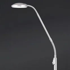 ORION Gulvlamper|Gulvlamper > Cobra LED-gulvlampe 1 lyskilde, nikkelfarvet