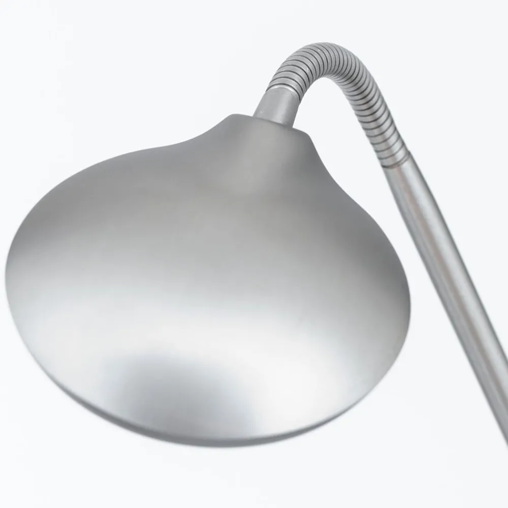 ORION Gulvlamper|Gulvlamper > Cobra LED-gulvlampe 1 lyskilde, nikkelfarvet