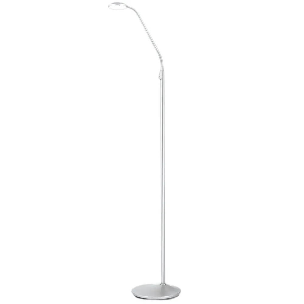 ORION Gulvlamper|Gulvlamper > Cobra LED-gulvlampe 1 lyskilde, nikkelfarvet