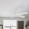 Loftventilatorer ^ FARO BARCELONA Cocos L loftventilator med LED-lampe, DC, hvid