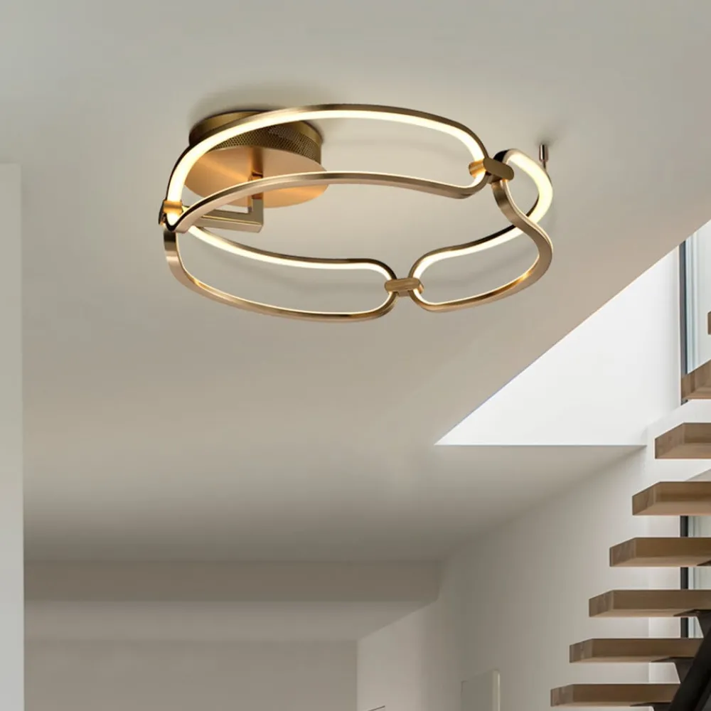 Schuller Valencia Loftlamper > Colette LED-loftslampe, tre pærer, rosaguld