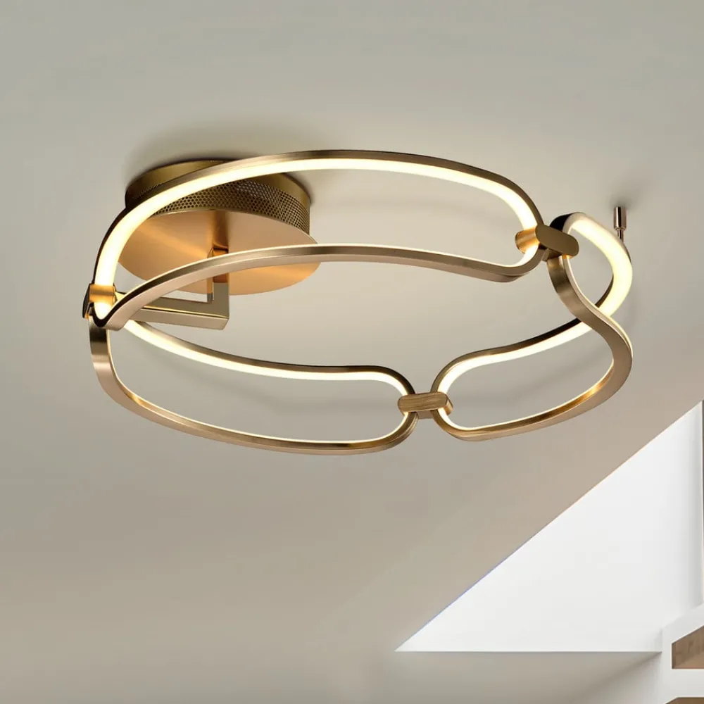 Schuller Valencia Loftlamper > Colette LED-loftslampe, tre pærer, rosaguld