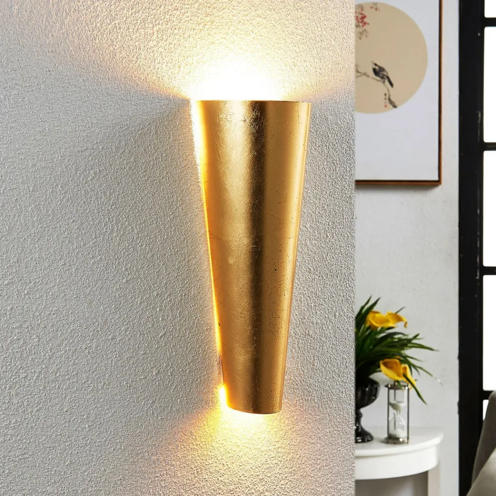 Lindby Væglamper|Væglamper > Conan perfekt formet væglampe i guld