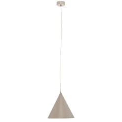 Pendellamper|Pendellamper ^ TK Lighting Cono pendel, enkeltlys, Ø 25 cm, beige