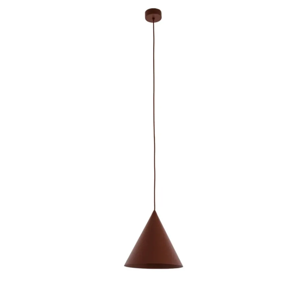 Pendellamper|Pendellamper ^ TK Lighting Cono pendel, enkelt lys, Ø 25 cm, teglrød