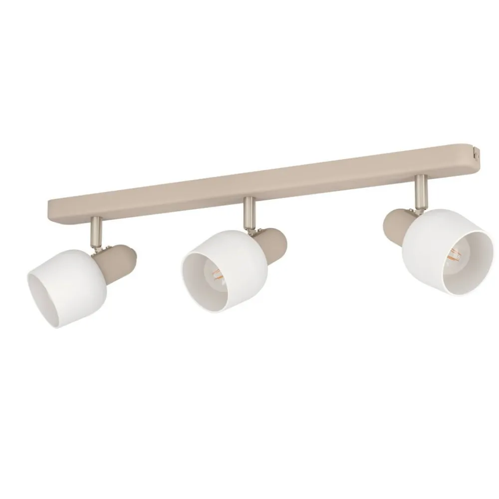 EGLO Loftlamper|Loftlamper > Corato loftspot, sand/nikkel/opal, 3 lyskilder.