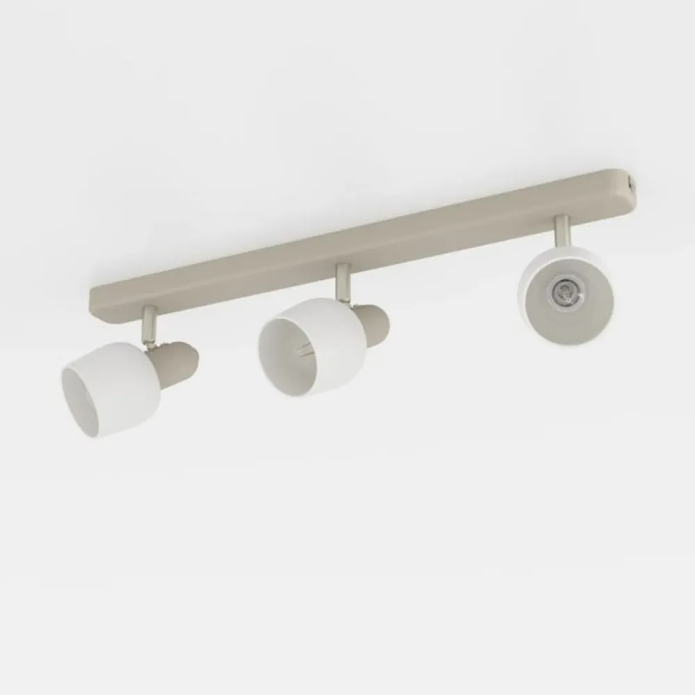 EGLO Loftlamper|Loftlamper > Corato loftspot, sand/nikkel/opal, 3 lyskilder.