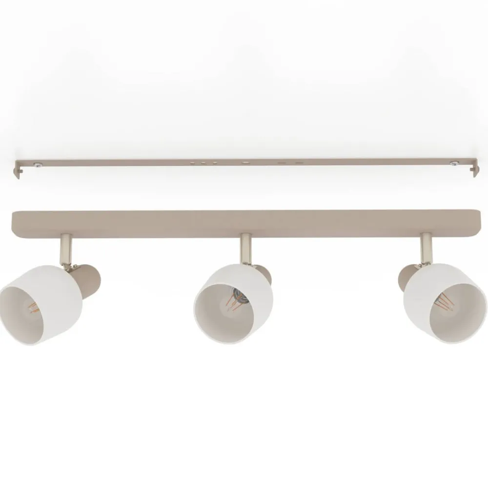 EGLO Loftlamper|Loftlamper > Corato loftspot, sand/nikkel/opal, 3 lyskilder.