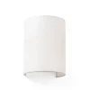 Væglamper|Væglamper ^ FARO BARCELONA Cotton væglampe, buet, 20 x 15 cm, beige