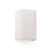 Gang|Væglamper ^ FARO BARCELONA Cotton væglampe, kantet, 20 x 12 cm, beige