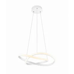 Reality Leuchten Pendellamper > Course LED-pendel, mat hvid, 4.000 K, Ø 60 cm, metal