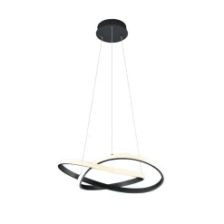 Reality Leuchten Pendellamper|Pendellamper > Course LED-pendel, sort, 3.000 K, Ø 60 cm, metal