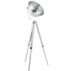 Gulvlamper ^ EGLO Covaleda gulvlampe med trefod, hvid, sølv