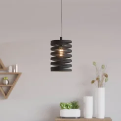 EGLO Pendellamper > Cremella hængelampe, Ø 18 cm, sort, stål