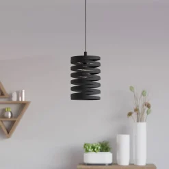 EGLO Pendellamper > Cremella hængelampe, Ø 18 cm, sort, stål