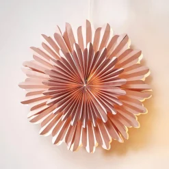 STAR TRADING Dekorationsbelysning|Julepynt > Crystal dekostjerne, papir, uden fatning, pink