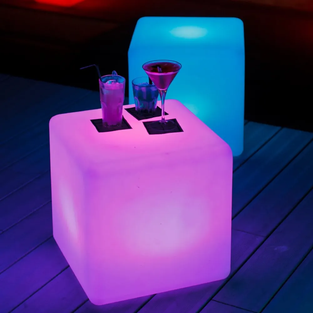 Smart&Green Dekorationsbelysning|Terrassebelysning > Cube - en lysende kube til udendørs brug