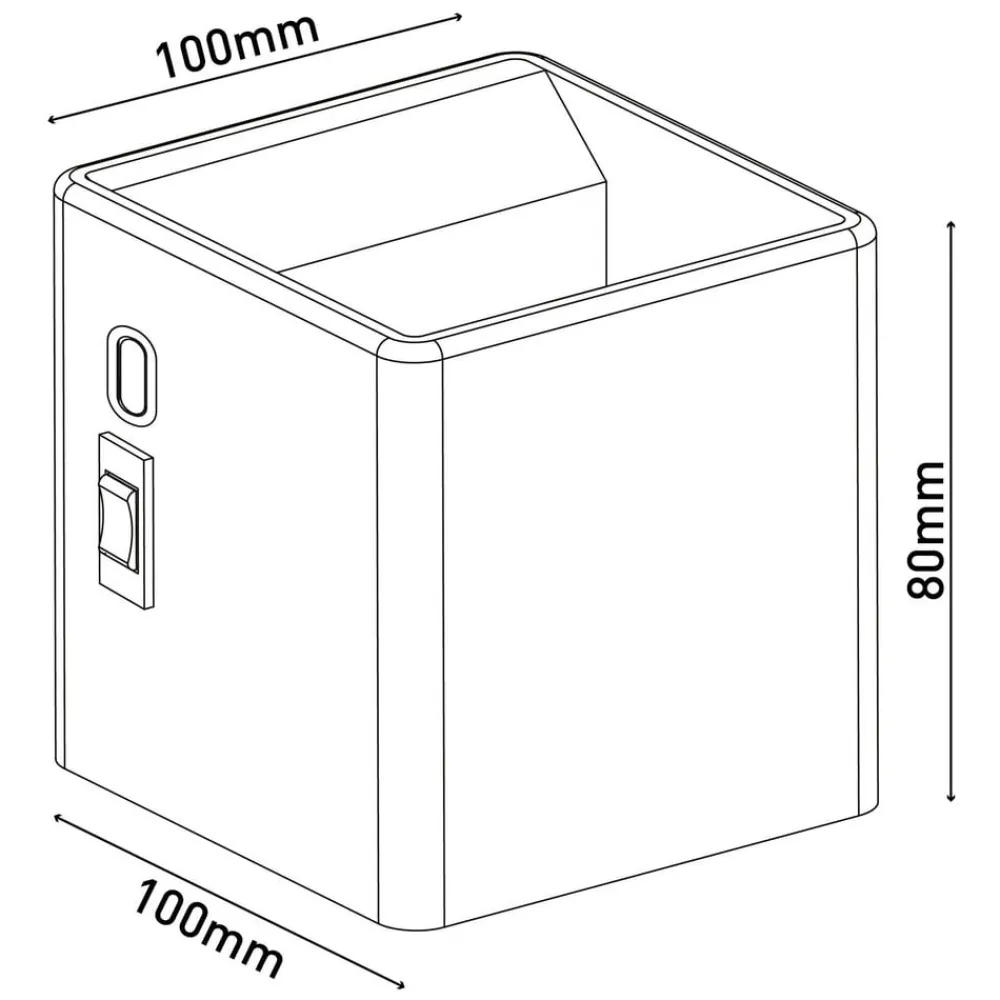 Näve Gang|Væglamper > Cube LED-væglampe, batteri, magnetisk, hvid