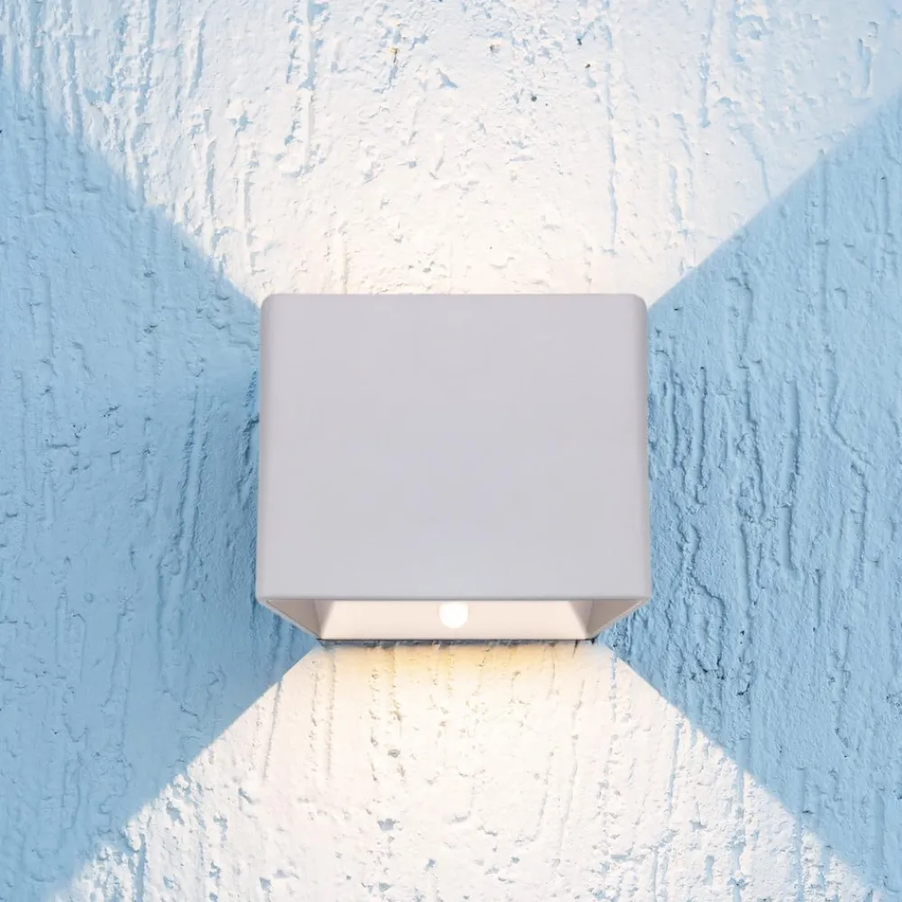 Näve Gang|Væglamper > Cube LED-væglampe, batteri, magnetisk, hvid