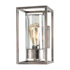 Væglamper ^ Moretti Luce Cubic³ 3365 udendørs væglampe nikkel antik/klar