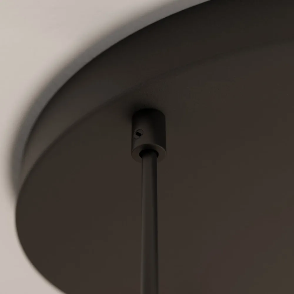 TK Lighting Pendellamper|Pendellamper > Cubus hængelampe, Ø 50 cm, 3 lyskilder, røgfarvet grå, glas