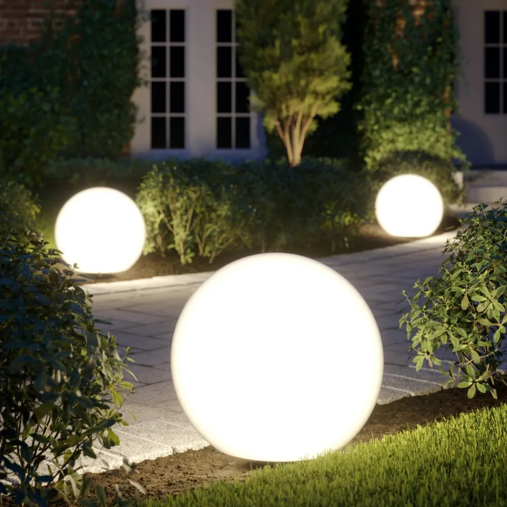 Nowodvorski Lighting Dekorationsbelysning|Terrassebelysning > Cumulus M terrasselampe, hvid, plast, Ø 45 cm, IP44