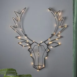 Dekorationsbelysning|Julepynt ^ STAR TRADING Cupid LED-dekorationslampe, rensdyrhoved