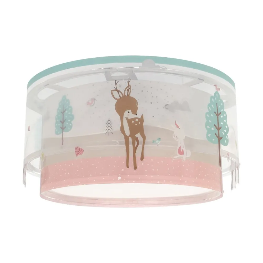 Loftlamper ^ Dalber børneloftslampe Loving Deer, hjortemotiv