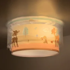Loftlamper ^ Dalber børneloftslampe Loving Deer, hjortemotiv