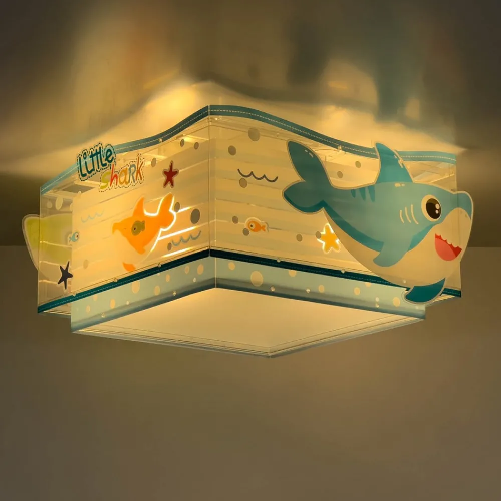 Dalber Loftlamper > Little Shark loftlampe, havmotiv 1 lyskilde