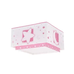 Loftlamper ^ Dalber Moonlight loftlampe børneværelse, 1 lk pink