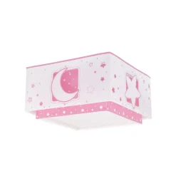 Loftlamper ^ Dalber Moonlight loftlampe børneværelse, 1 lk pink